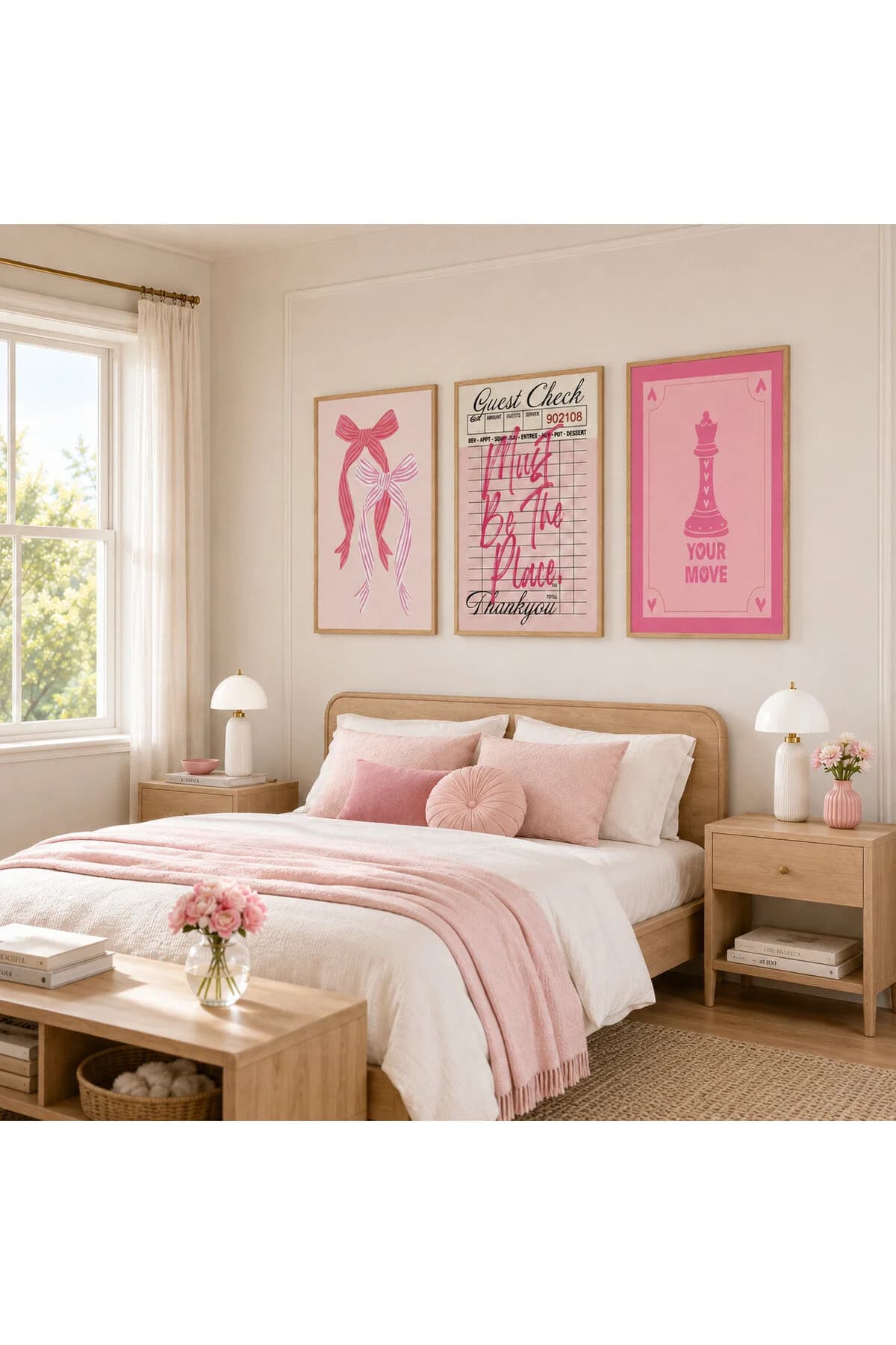 Modern Bohem Doğa Temalı Dekoratif 3'lü Set Duvar Tablosu - R0158 — görsel 2